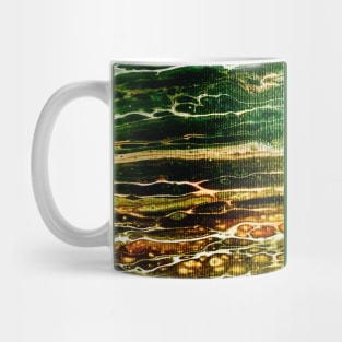 forest acrylic pouring art Mug